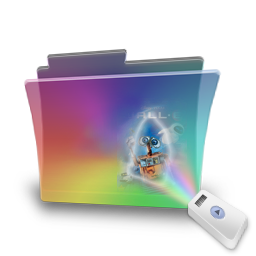 Folder Rainbow Movie Icon 256x256 png